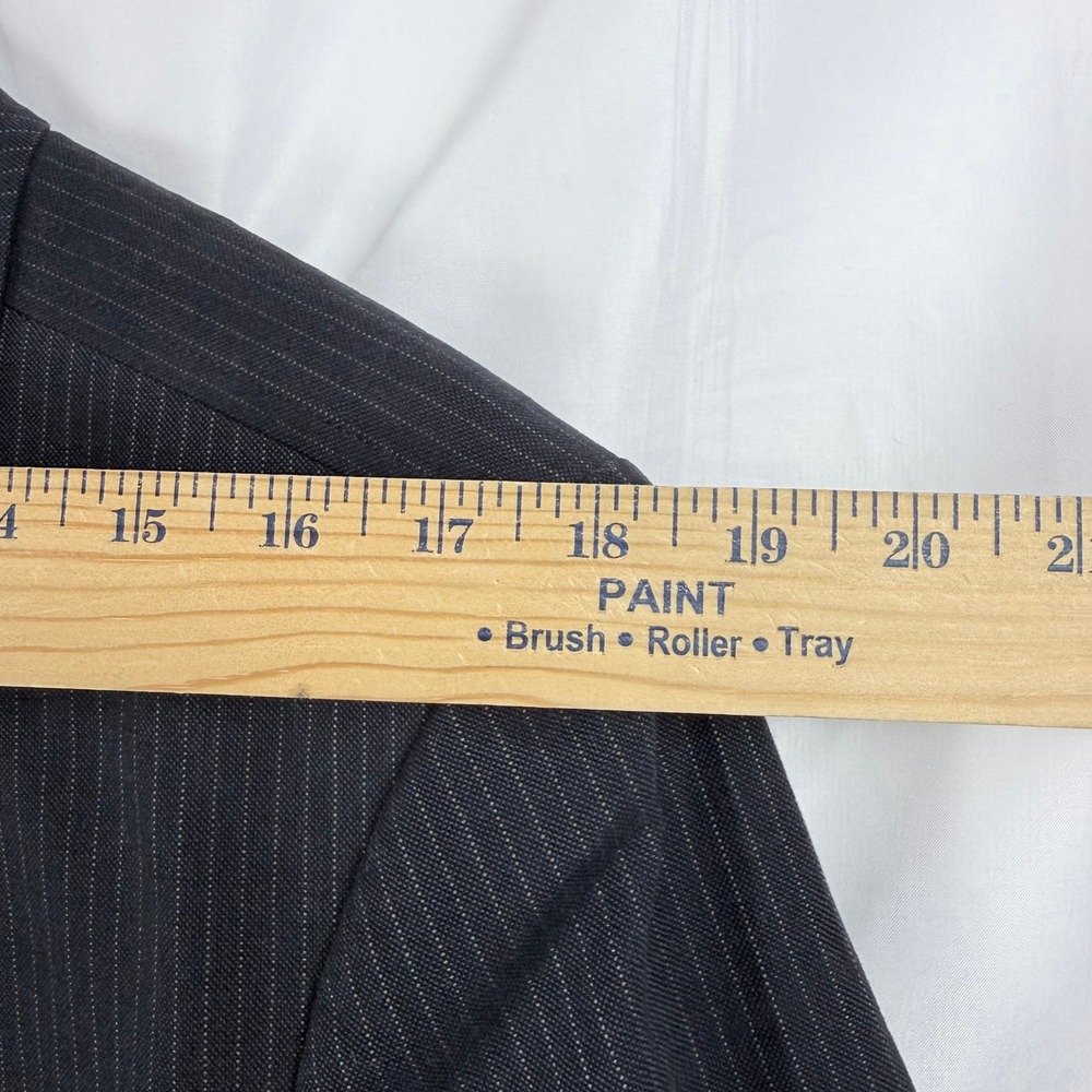 Banana Republic Mens 42R Tailored Fit Navy Pinstripe Cotton Blazer Jacket - Picture 12 of 13